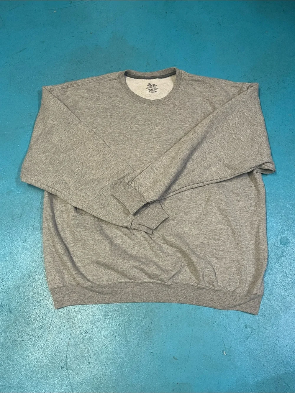 Fruit of the Loom Men's Gray Crewneck Sweater